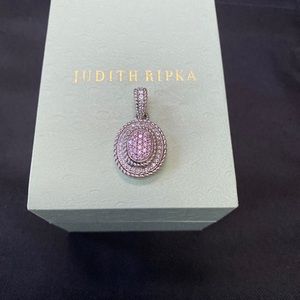 Judith Ripka Sterling Silver Pink Diamonique (R) Enhancer